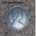 Монета 10 новых пенсов 1973 г. Великобритания. Лев.